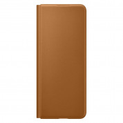 Samsung Leather Flip Cover EF-FF926LAEGWW - оригинален кожен калъф за Samsung Galaxy Z Fold 3 (кафяв) 2