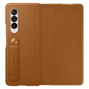 Samsung Leather Flip Cover EF-FF926LAEGWW - оригинален кожен калъф за Samsung Galaxy Z Fold 3 (кафяв) 1