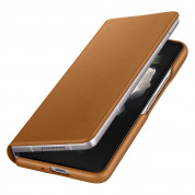 Samsung Leather Flip Cover EF-FF926LAEGWW - оригинален кожен калъф за Samsung Galaxy Z Fold 3 (кафяв) 5