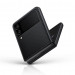 Samsung Aramid Cover Case (EF-XF711SBEGWW) - оригинален качествен тънък матиран кейс за Samsung Galaxy Z Flip 3 (черен) 10