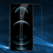 Nillkin CP PRO Ultra Thin Full Coverage Tempered Glass - калено стъклено защитно покритие за дисплея на iPhone 13 mini (черен-прозрачен) 6