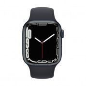 Apple Watch Series 7 GPS, 41mm Midnight Aluminium Case with Midnight Sport Band - умен часовник от Apple 1