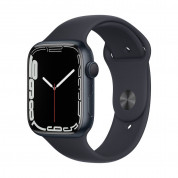 Apple Watch Series 7 GPS, 45mm Midnight Aluminium Case with Midnight Sport Band - умен часовник от Apple