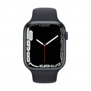 Apple Watch Series 7 GPS, 45mm Midnight Aluminium Case with Midnight Sport Band - умен часовник от Apple 1