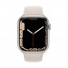 Apple Watch Series 7 GPS, 45mm Starlight Aluminium Case with Starlight Sport Band - умен часовник от Apple 2