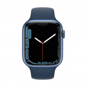 Apple Watch S7 GPS, 45mm Blue Aluminium Case with Abyss Blue Sport Band - Regular 1