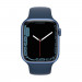 Apple Watch Series 7 GPS, 45mm Blue Aluminium Case with Abyss Blue Sport Band - умен часовник от Apple 2