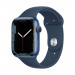 Apple Watch Series 7 GPS, 45mm Blue Aluminium Case with Abyss Blue Sport Band - умен часовник от Apple 1