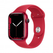 Apple Watch Series 7 GPS, 45mm (PRODUCT)RED Aluminium Case with (PRODUCT)RED Sport Band - умен часовник от Apple