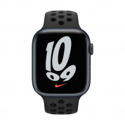 Apple Watch Nike S7 GPS, 45mm Midnight Aluminium Case with Anthracite/Black Nike Sport Band - Regular