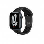 Apple Watch Nike Series 7 GPS, 45mm Midnight Aluminium Case with Anthracite/Black Nike Sport Band - умен часовник от Apple 1