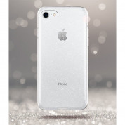 Spigen Liquid Crystal Glitter Case - тънък силиконов (TPU) калъф за iPhone SE (2022), iPhone SE (2020), iPhone 8, iPhone 7 (прозрачен)  4