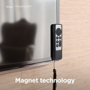 Elago R1 Intelli Case - удароустойчив силиконов калъф за Apple TV Siri Remote (2021) (черен) 2