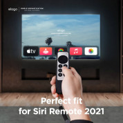 Elago R1 Intelli Case - удароустойчив силиконов калъф за Apple TV Siri Remote (2021) (черен) 1