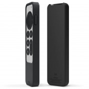 Elago R2 Slim Case - удароустойчив силиконов калъф за Apple TV Siri Remote (2021) (черен)