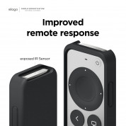 Elago R2 Slim Case - удароустойчив силиконов калъф за Apple TV Siri Remote (2021) (черен) 6