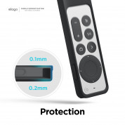 Elago R2 Slim Case - удароустойчив силиконов калъф за Apple TV Siri Remote (2021) (черен) 5