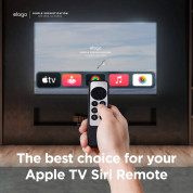 Elago R2 Slim Case - удароустойчив силиконов калъф за Apple TV Siri Remote (2021) (черен) 2
