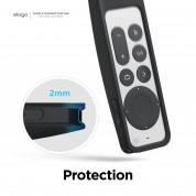 Elago R5 AirTag Case - удароустойчив силиконов калъф за Apple TV Siri Remote (2021) (черен) 5