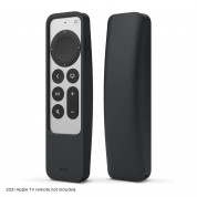Elago R5 AirTag Case - удароустойчив силиконов калъф за Apple TV Siri Remote (2021) (черен) 9