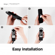 Elago R5 AirTag Case - удароустойчив силиконов калъф за Apple TV Siri Remote (2021) (тъмносин) 7