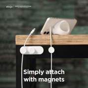 Elago Magnet Cable Management Buttons - магнитен органайзер за кабели (черен) 3