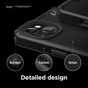 Elago Armor Case - удароустойчив силиконов (TPU) калъф за iPhone 13 (черен) 3