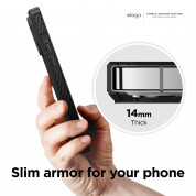 Elago Armor Case - удароустойчив силиконов (TPU) калъф за iPhone 13 Pro Max (черен) 4