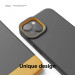Elago Glide Case - удароустойчив силиконов (TPU) калъф за iPhone 13 (тъмносив-жълт) 3