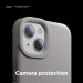 Elago Glide Case - удароустойчив силиконов (TPU) калъф за iPhone 13 (сив-бял) 7