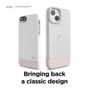Elago Glide Case for iPhone 13 (frosted clear-lovely pink) 7