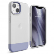 Elago Glide Case - удароустойчив силиконов (TPU) калъф за iPhone 13 (мат-лилав)
