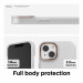 Elago Glide Case - удароустойчив силиконов (TPU) калъф за iPhone 13 (мат-розово злато) 4