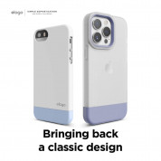 Elago Glide Case - удароустойчив силиконов (TPU) калъф за iPhone 13 Pro (мат-лилав) 6