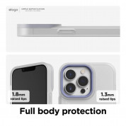 Elago Glide Case - удароустойчив силиконов (TPU) калъф за iPhone 13 Pro (мат-лилав) 4