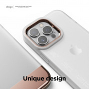 Elago Glide Case - удароустойчив силиконов (TPU) калъф за iPhone 13 Pro (мат-розово злато) 2