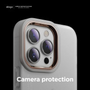 Elago Glide Case - удароустойчив силиконов (TPU) калъф за iPhone 13 Pro (мат-розово злато) 3