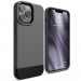 Elago Glide Case - удароустойчив силиконов (TPU) калъф за iPhone 13 Pro Max (тъмносив-черен) 1