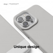 Elago Glide Case - удароустойчив силиконов (TPU) калъф за iPhone 13 Pro Max (сив-бял) 2