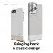 Elago Glide Case - удароустойчив силиконов (TPU) калъф за iPhone 13 Pro Max (сив-бял) 8
