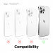 Elago Glide Case - удароустойчив силиконов (TPU) калъф за iPhone 13 Pro Max (сив-бял) 6