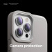 Elago Glide Case - удароустойчив силиконов (TPU) калъф за iPhone 13 Pro Max (сив-бял) 7