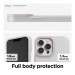 Elago Glide Case - удароустойчив силиконов (TPU) калъф за iPhone 13 Pro Max (мат-розов) 4