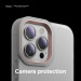 Elago Glide Case - удароустойчив силиконов (TPU) калъф за iPhone 13 Pro Max (мат-розов) 7