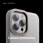 Elago Glide Case - удароустойчив силиконов (TPU) калъф за iPhone 13 Pro Max (мат-розово злато) 6