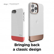Elago Glide Case - удароустойчив силиконов (TPU) калъф за iPhone 13 Pro Max (мат-розово злато) 7