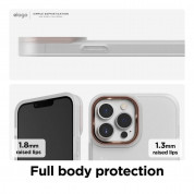 Elago Glide Case - удароустойчив силиконов (TPU) калъф за iPhone 13 Pro Max (мат-розово злато) 3