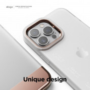 Elago Glide Case - удароустойчив силиконов (TPU) калъф за iPhone 13 Pro Max (мат-розово злато) 2