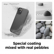 Elago Pebble Case - удароустойчив силиконов (TPU) калъф за iPhone 13 (тъмносив) 1
