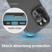 Elago Pebble Case - удароустойчив силиконов (TPU) калъф за iPhone 13 Pro (тъмносив) 5